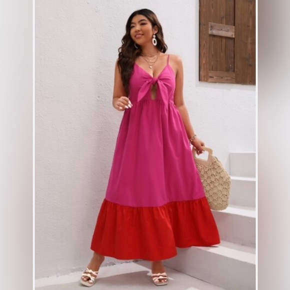 Tabitha Brown Dresses & Skirts - Tabitha Brown Color Block Maxi Dress | Size XXS | Boho Cruise Cottagecore